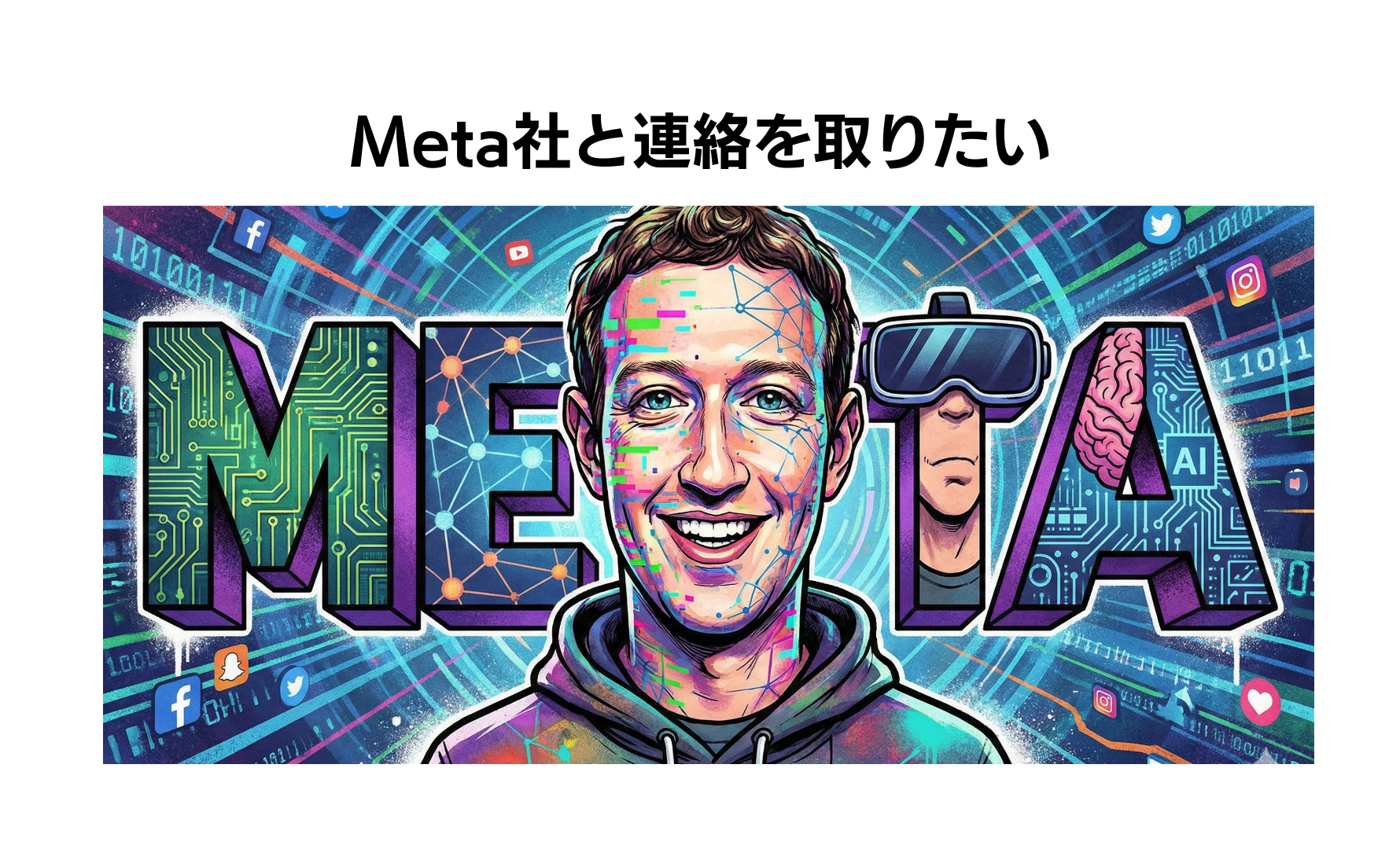 Meta社と連絡を取りたい